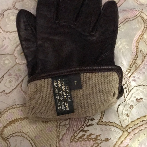 Genuine Leather 100% Wool Lined Gloves - Picture 3 of 5